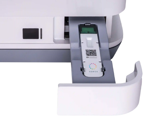 Test cartridge loaded into the Serox reader